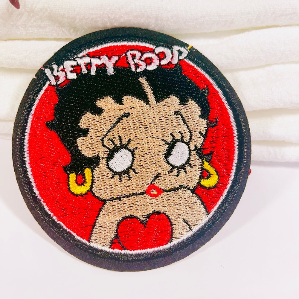 NWT Iron‎ On Embroidered Patch-Betty Boop-Character-Cartoon